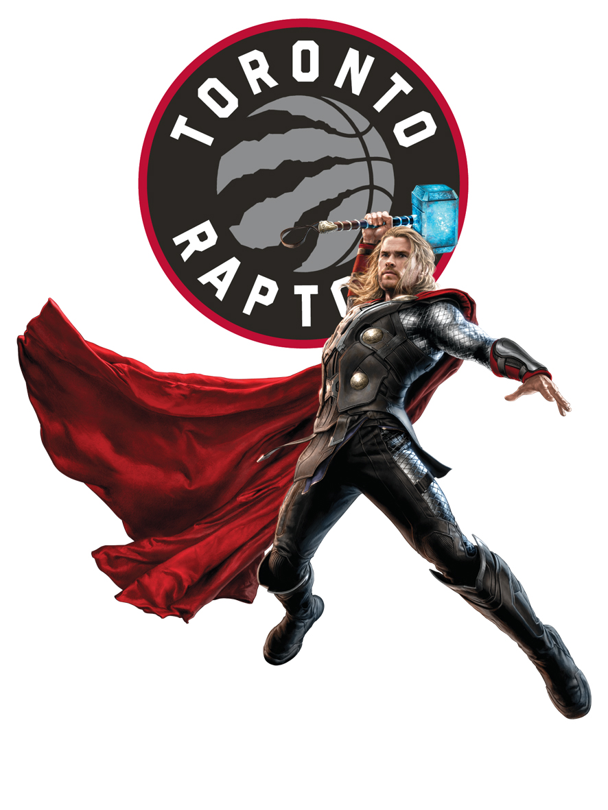 Toronto Raptors Thor Logo iron on paper